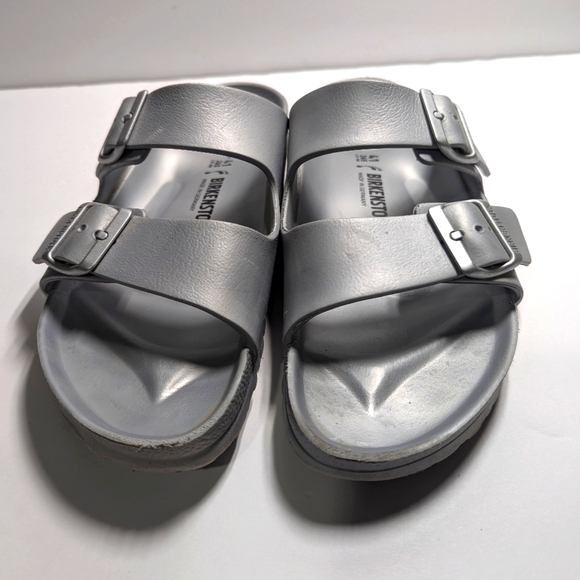 Birkenstock Silver Shoes L10/M8 - Picture 2 of 6